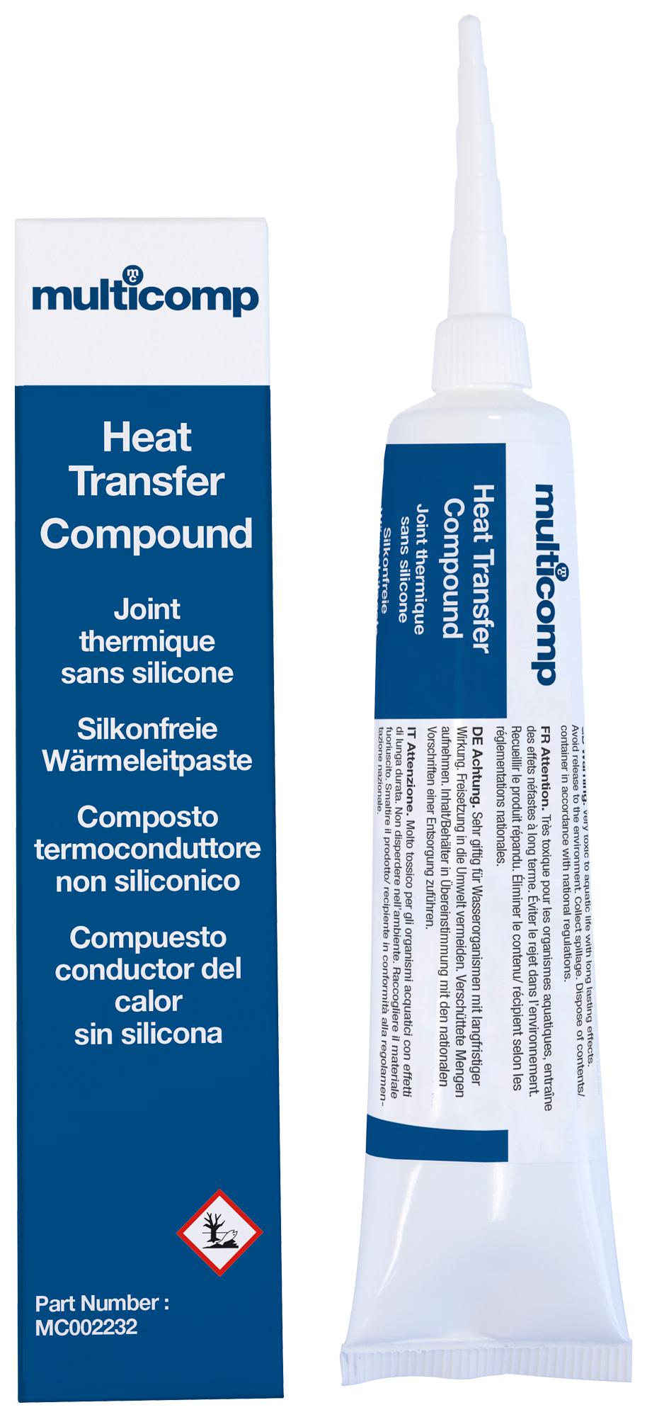 Multicomp Mc002232 Non Silicone Heat Transfer Paste, 100G