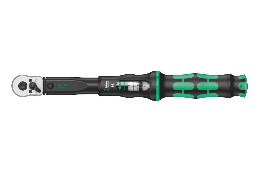 Wera Click-Torque B 1 Torque Wrench W/rev. Ratchet, 3/8 Drive