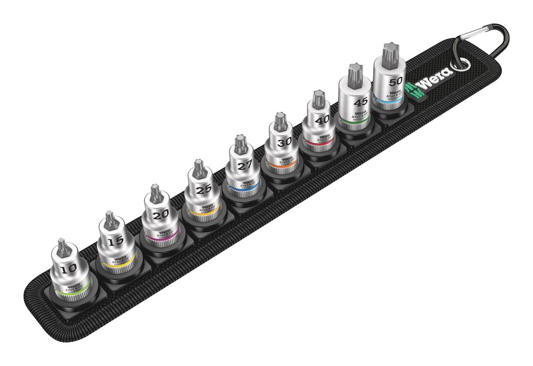 Wera Belt B 3 Hex Bit Socket Set, 3/8In Drive, 11Pc