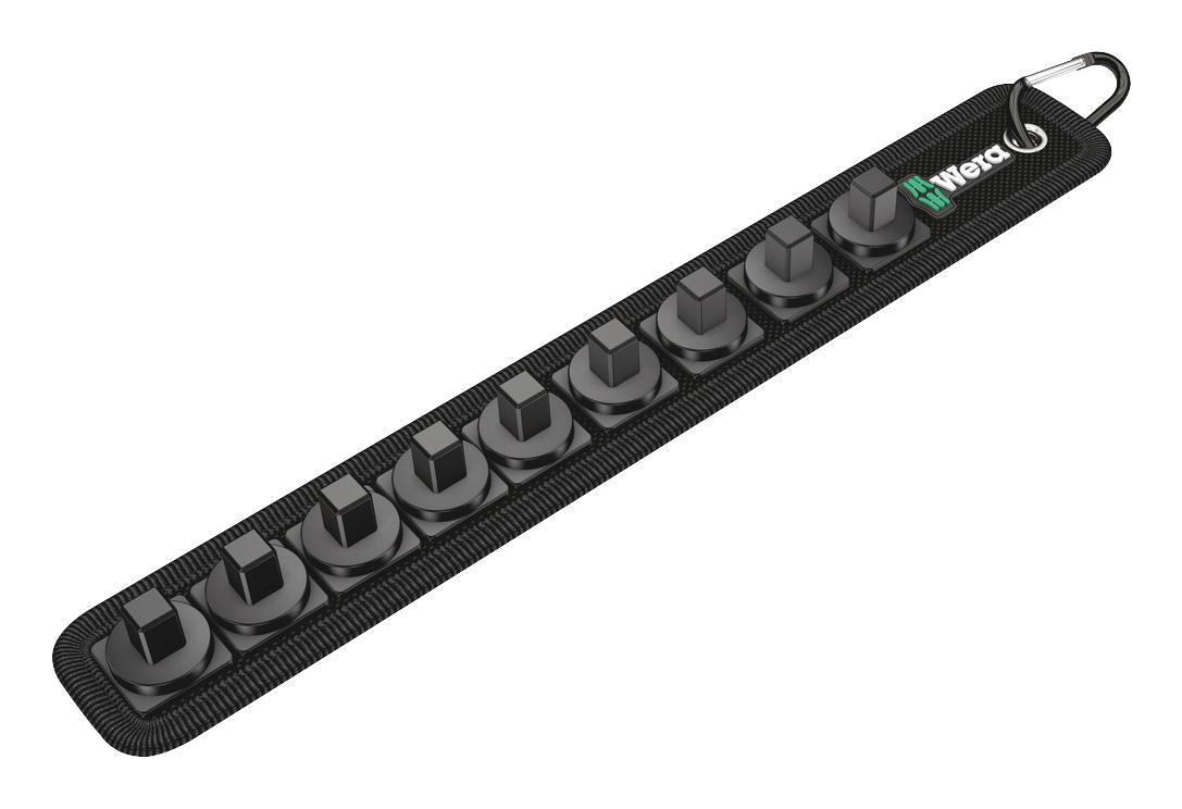 Wera Belt B, 9-Teilig, UnbestÃ£Åckt Socket Rail Belt, 310mm X 45mm