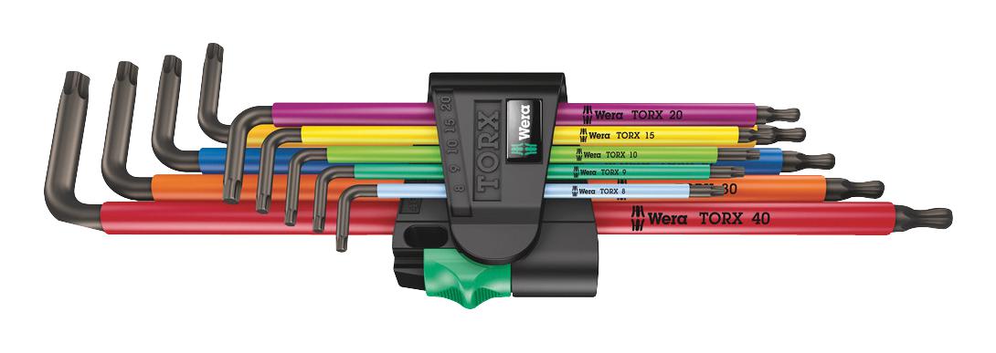 Wera 967/9 Tx Xl Multicolour 1 Multicolour L-Key Set, Long, 9Pcs