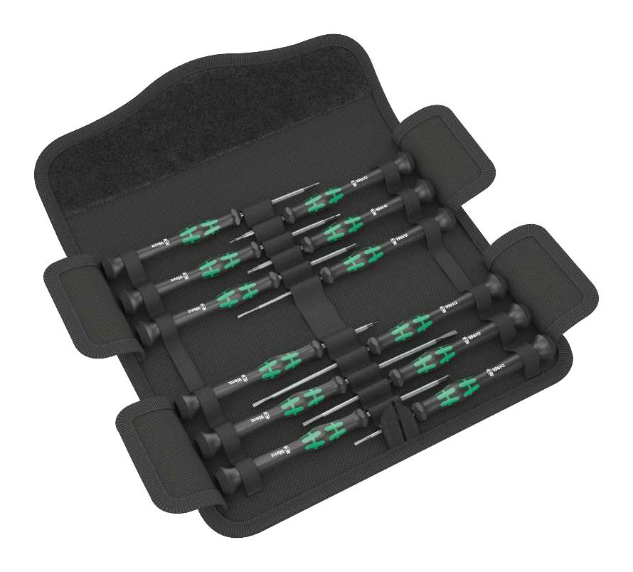 Wera Kraftform Kompakt Micro 11 Electronics 1 Screwdriver Set, 11Pc