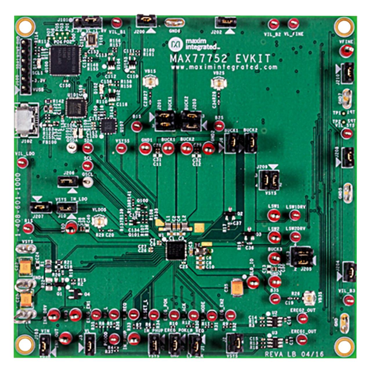 Analog Devices Max77752Evkit# Eval Kit, Multi-Ch Integrated Power Mgmt