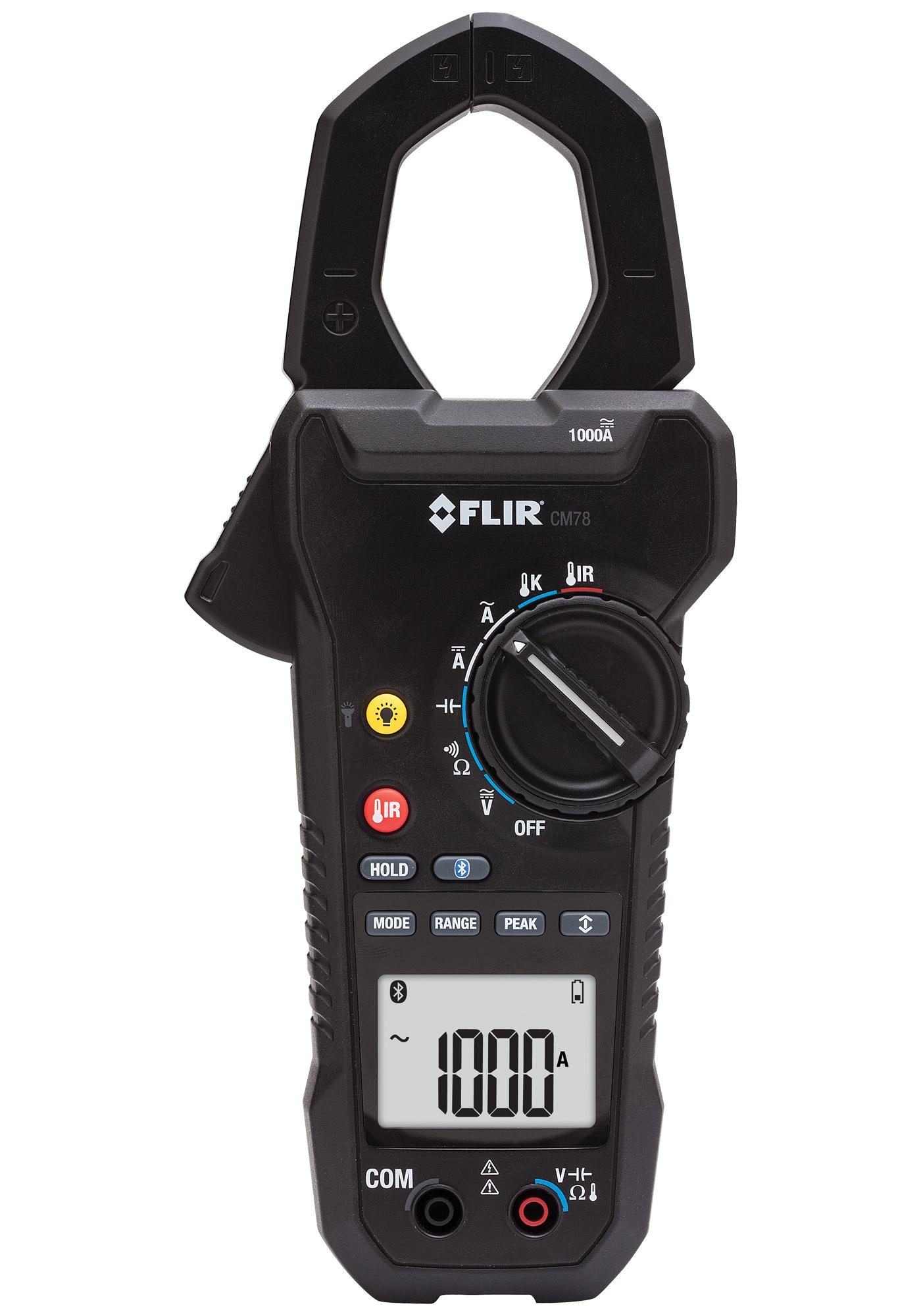 Flir Cm78 Clamp Meter W/ Ir Thermometer, True Rms