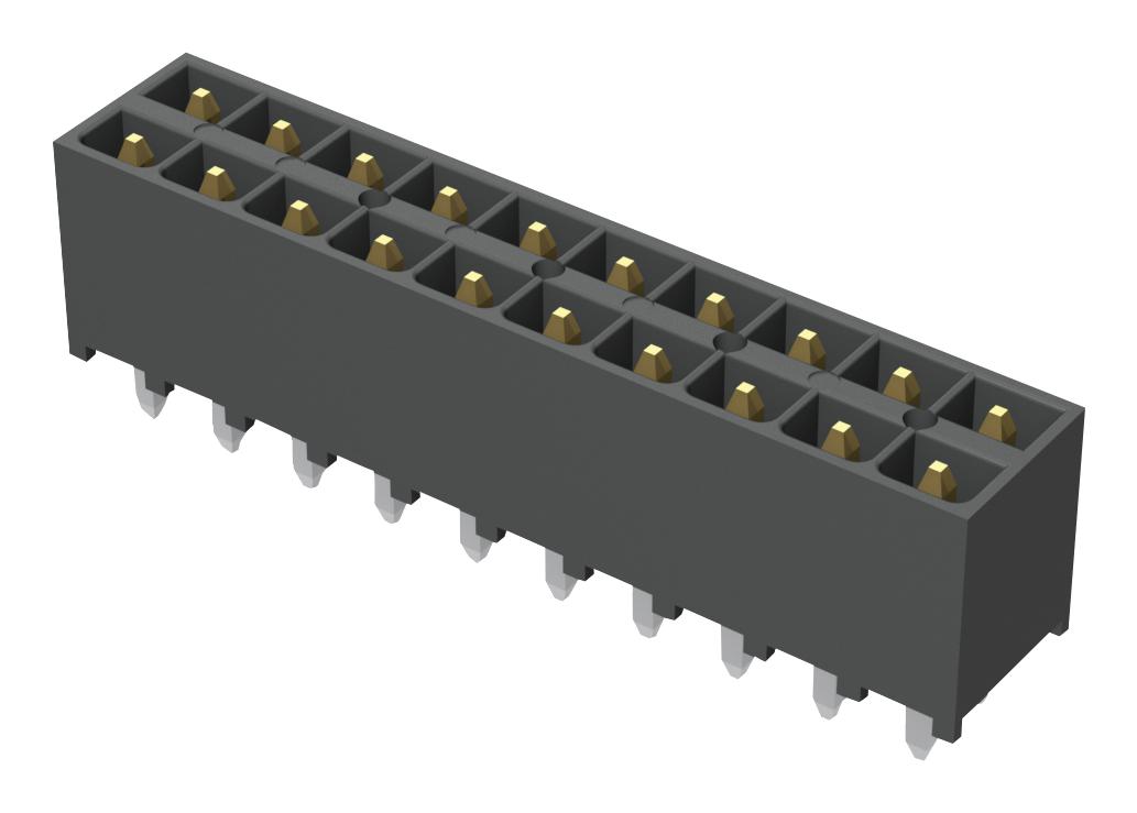 Samtec Ipt1-110-01-L-D Connector, Header, 20Pos, 2Row, 2.54mm