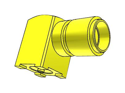 Samtec Sma-J-P-Gf-Ra-Sm1 Rf Coaxial, Sma Jack, 50 Ohm, Pcb