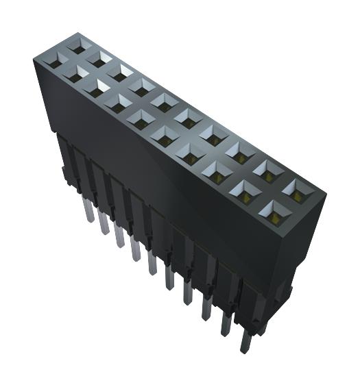 Samtec Esq-104-34-G-S Connector, Rcpt, 4Pos, 1Row, 2.54mm