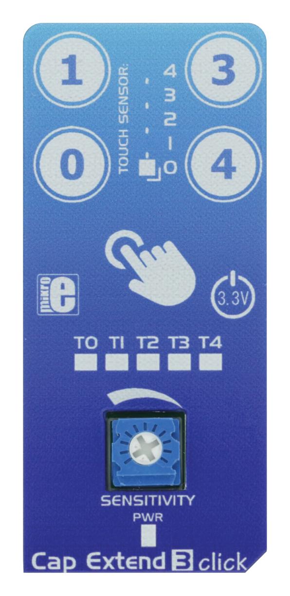 MikroElektronika Mikroe-2883 Capacitor Extend 3 Click Board