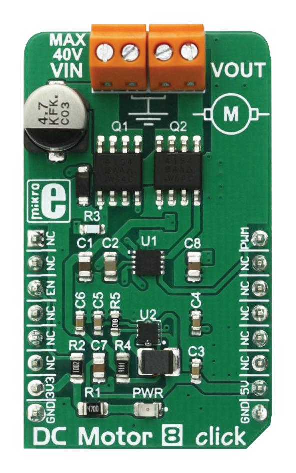 MikroElektronika Mikroe-2893 Dc Motor 8 Click Board