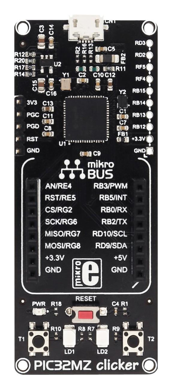 MikroElektronika Mikroe-2788 Dev Board, 32Bit, Pic32Mz Mcu