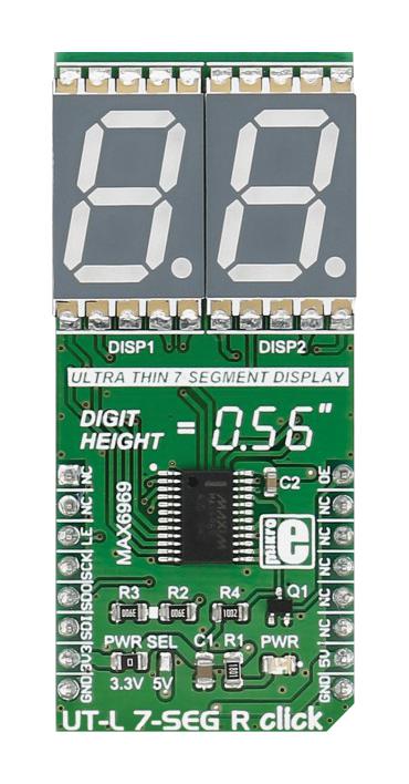 MikroElektronika Mikroe-2743 Ut-L 7-Seg R Click Board