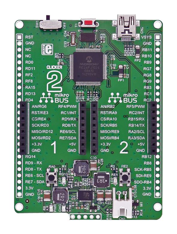 MikroElektronika Mikroe-2547 Dev Board, 16Bit, Pic24Fj Mcu