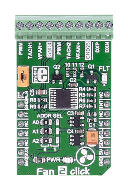 MikroElektronika Mikroe-2708 Fan 2 Click Board