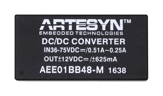 Artesyn Embedded Technologies Aee01Cc24-M Dc-Dc Converter, Medical, 2 O/p, 15W