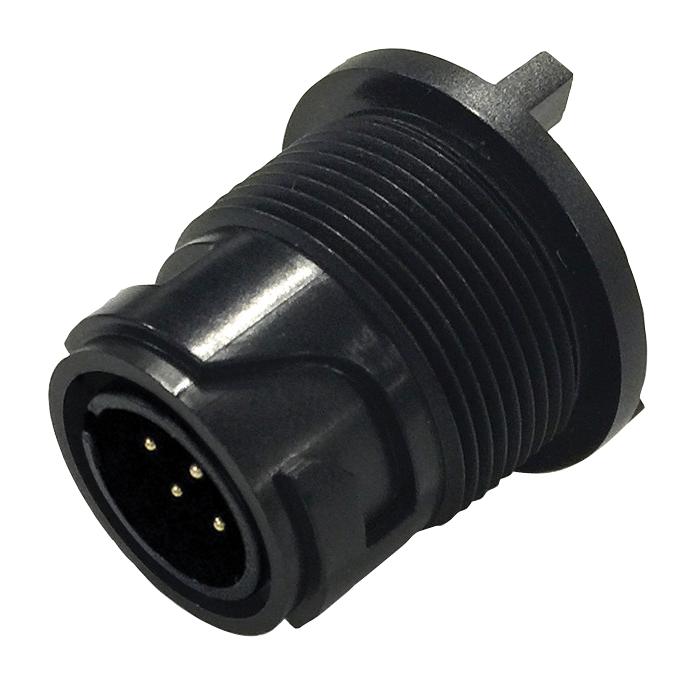 Bulgin/partner Stock Pxp4013/10P Circular Connector, Rcpt, 10Pos, Crimp