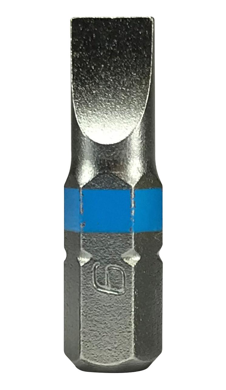 Duratool Dt000441 Slotted Driver Bit, 6mm X 25mm, Steel