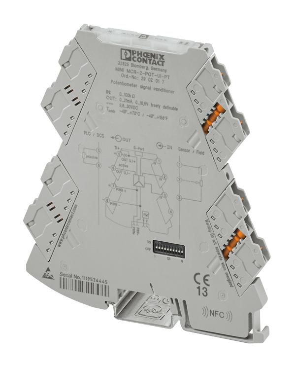 Phoenix Contact 2902017 Resistance Transducer, 24Vdc, Din Rail