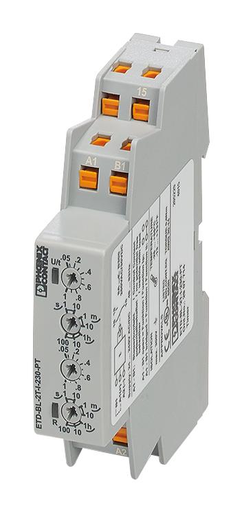 Phoenix Contact 2907714 Timer Relay, On-Delay & On-Pulse, 100H