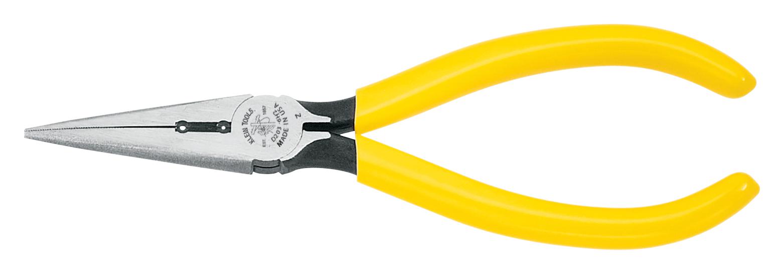 Klein Tools D203-6H2 Plier, Long Nose, 168.3mm