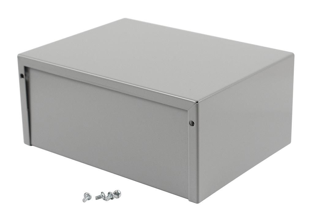 Hammond 1411R Enclosure, Utility Box, Aluminium, Grey