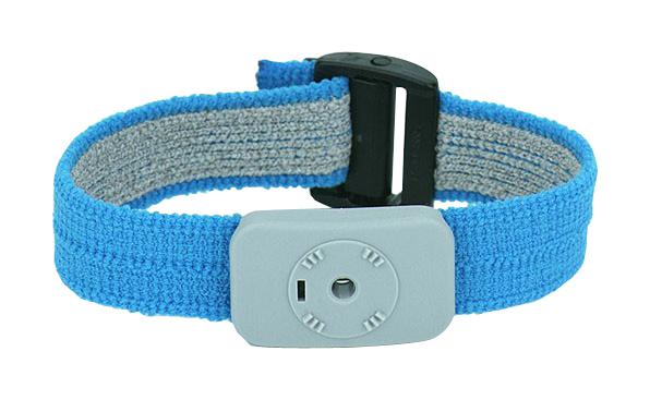 SCS 2368 Wrist Band, Adjustable, Snap, Blue