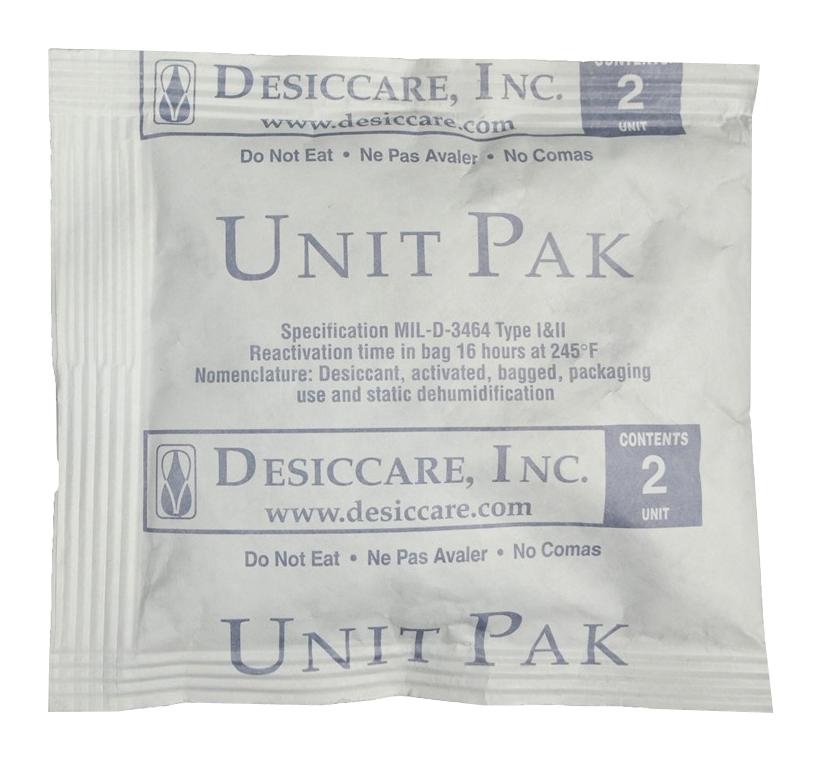 SCS 2Pldes150 Desiccant Bag, Plastic, 5x4.5