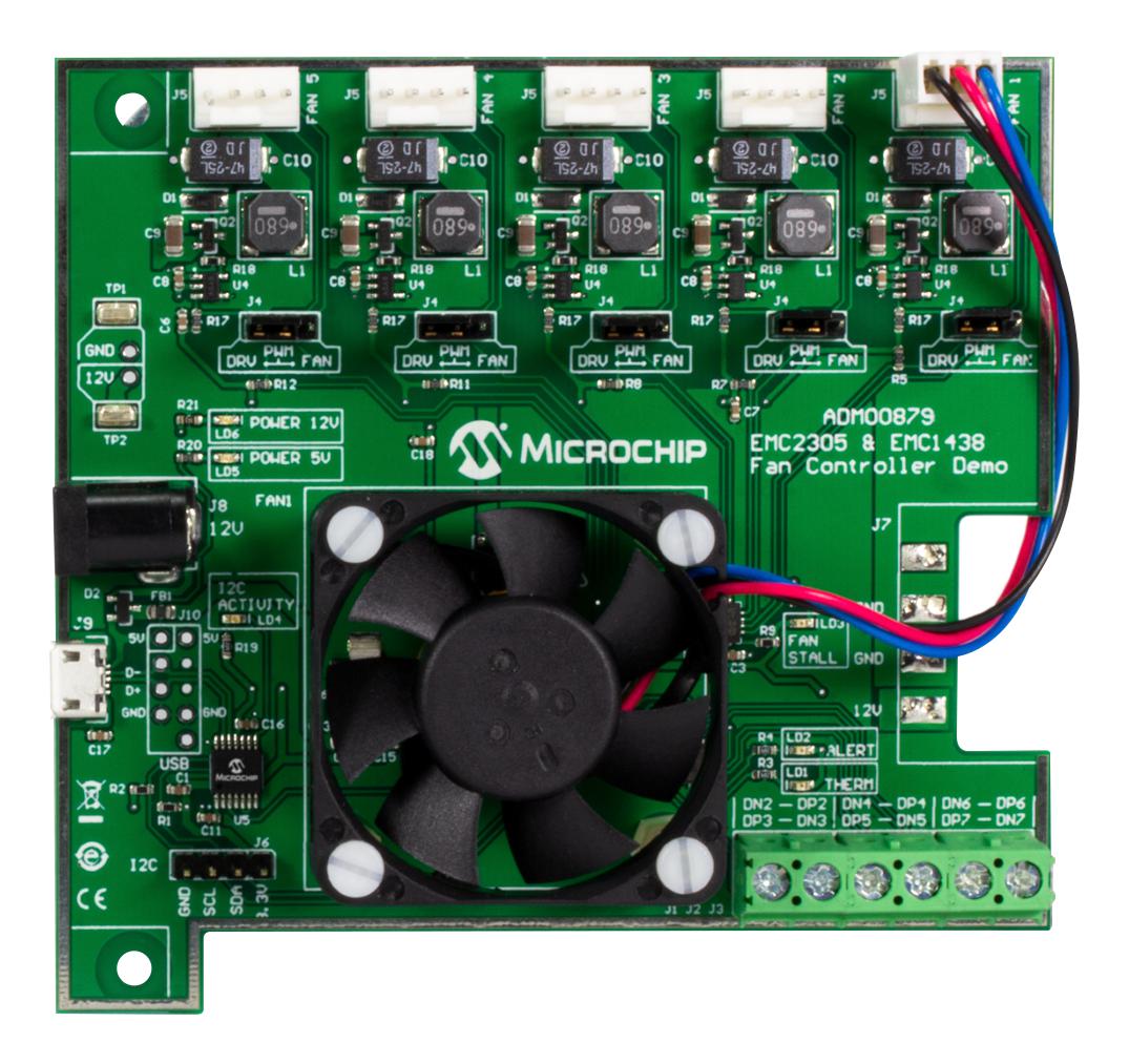 Microchip Technology Technology Adm00879 Demo Board, Pwm Fan Controller