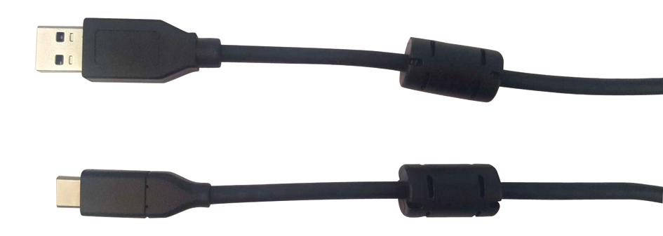 Multicomp Mc002480 Usb Cable, 3.0, A-C Plug, 0.5M, Blk