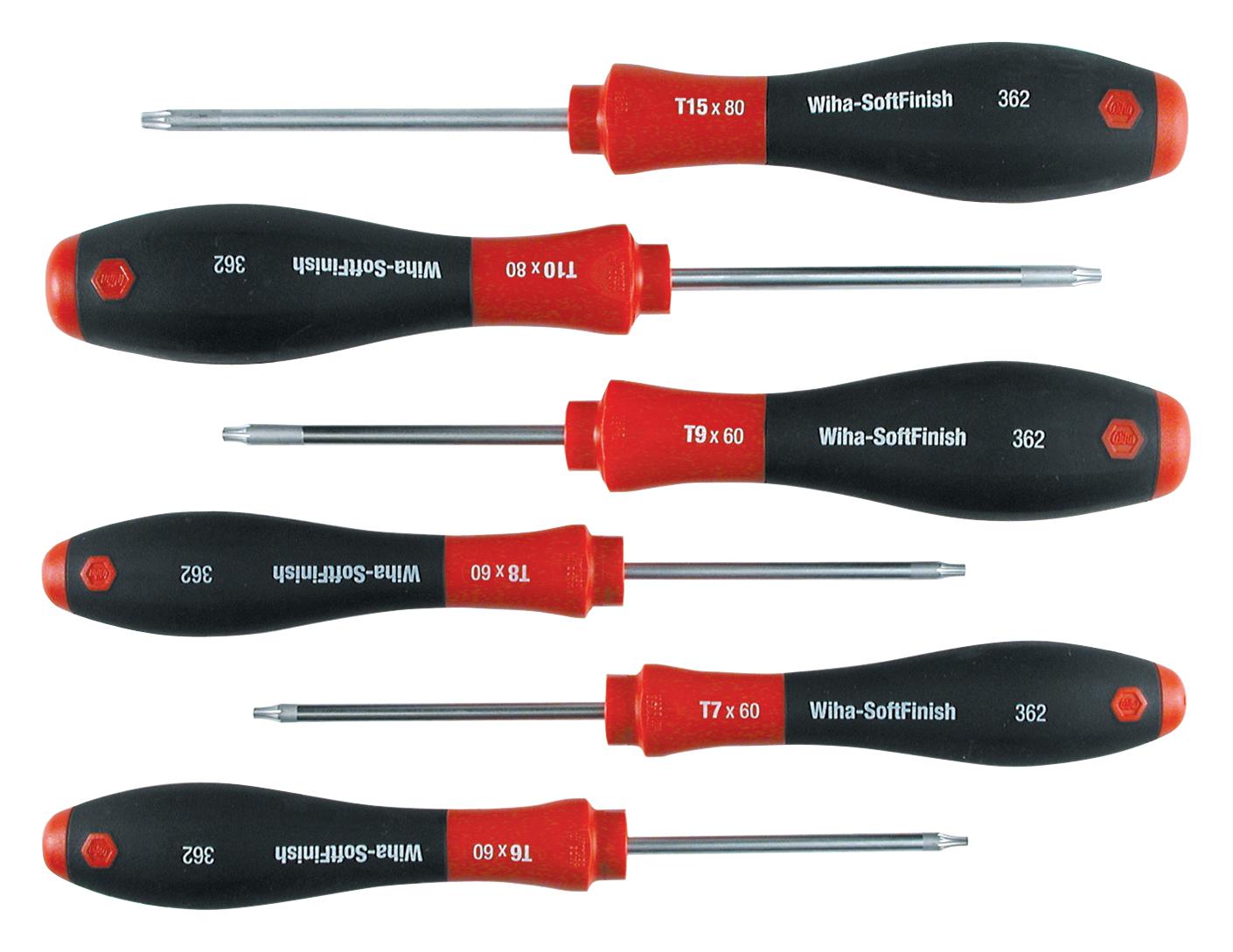 Wiha 36291 Torx Screwdriver Set, 6Pc