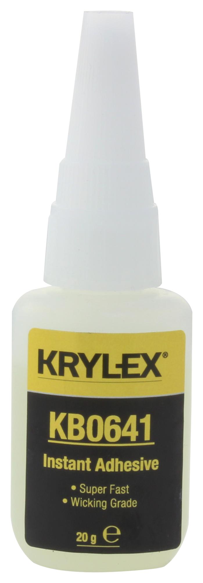 Krylex Kb0641, 20G Adhesive, Cyanoacrylate, Bottle, 20G