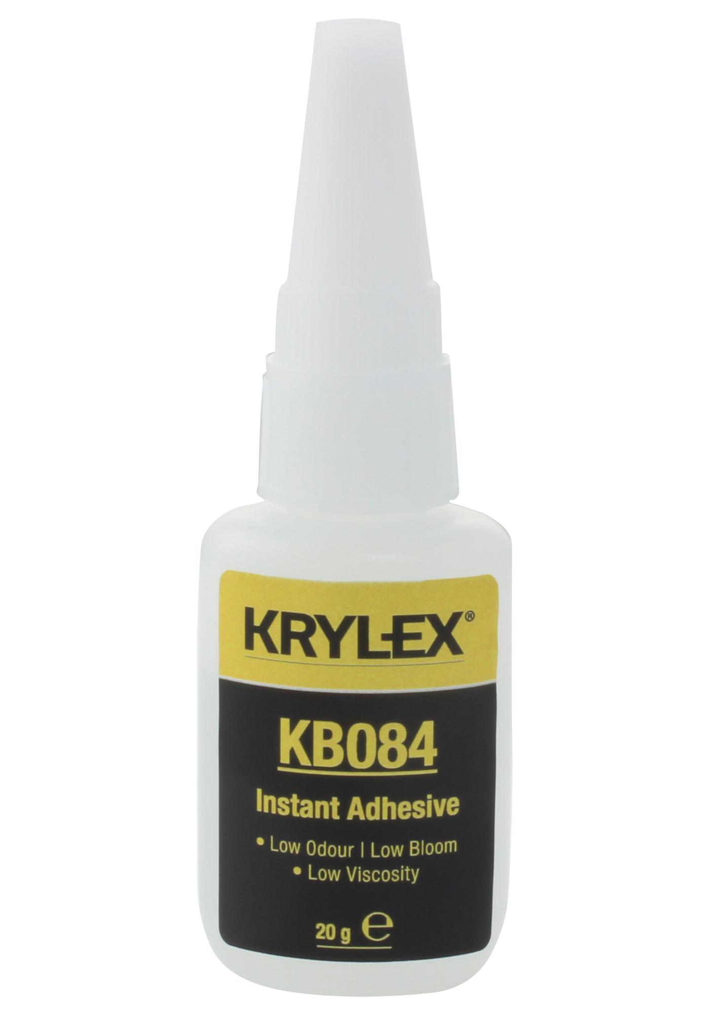 Krylex Kb084, 20G Adhesive, Cyanoacrylate, Bottle, 20G