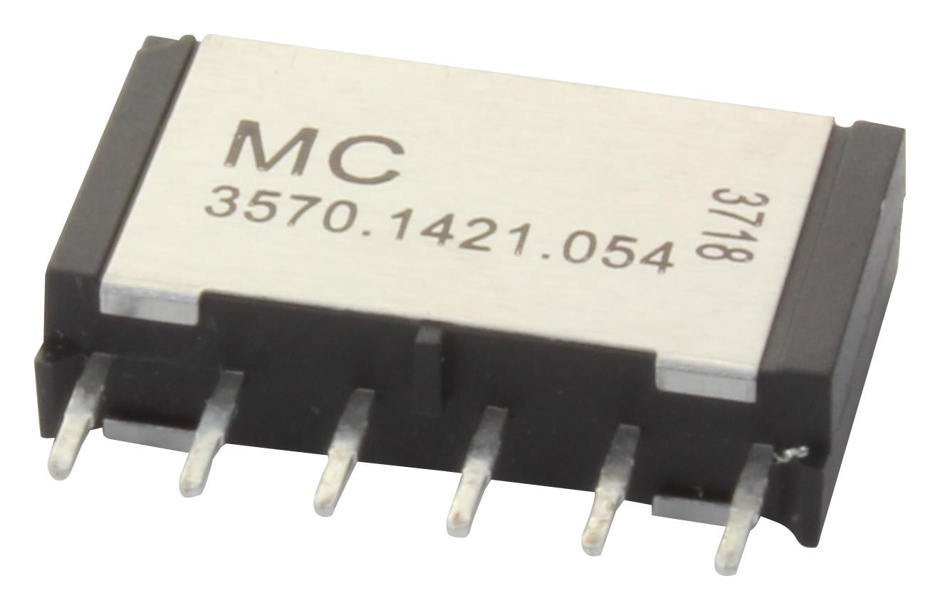 Multicomp Mc3570-1421-054 Reed Relay, Dpdt, 0.5A, 200Vdc, Mini Sip