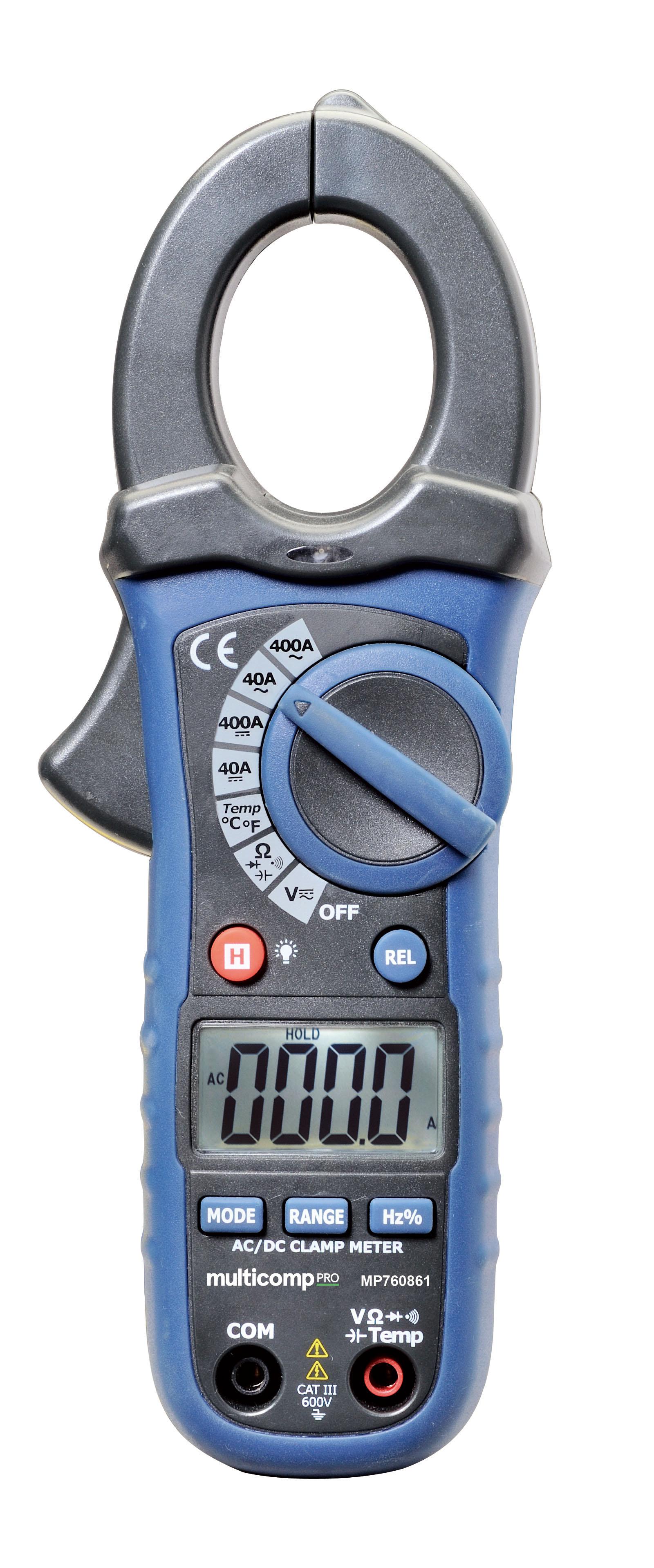 Multicomp Pro Mp760861 Clamp Meter, 400A, 600V, 30mm