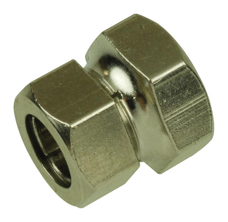 Keystone 1701 Panel Nut, NIckel Plated Brass, 3/8-32