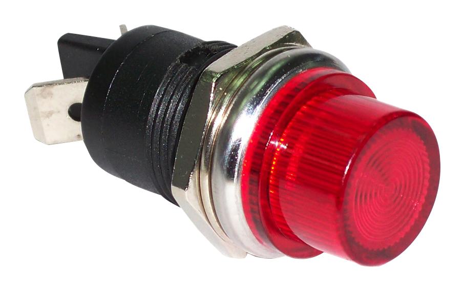 Multicomp Pro Mcr9-124Lb-01-R Led Indicator, Red, 16.2mm, 0.02A, 12Vdc