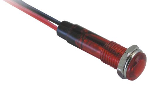 Multicomp Pro Mcr9-120L1-11-Rr3 Led Indicator, Red, 7.2mm, 0.02A, 12Vdc