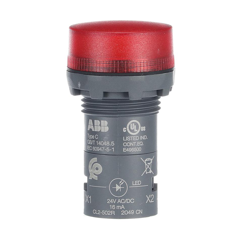 Abb 1Sfa619403R5021 Pilot Light, Red, 24V, 22.3mm, Screw