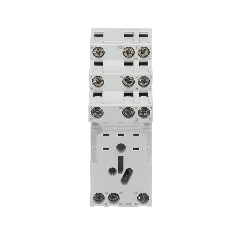 Abb 1Svr405651R2100 Relay Socket, 7A, 250V, Din Rail