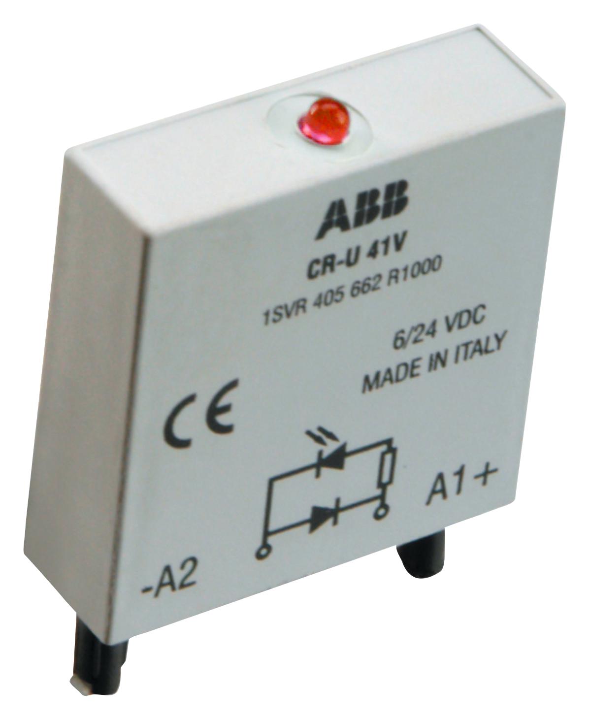 Abb 1Svr405662R0000 Pluggable Diode/led Module, Relay Skt