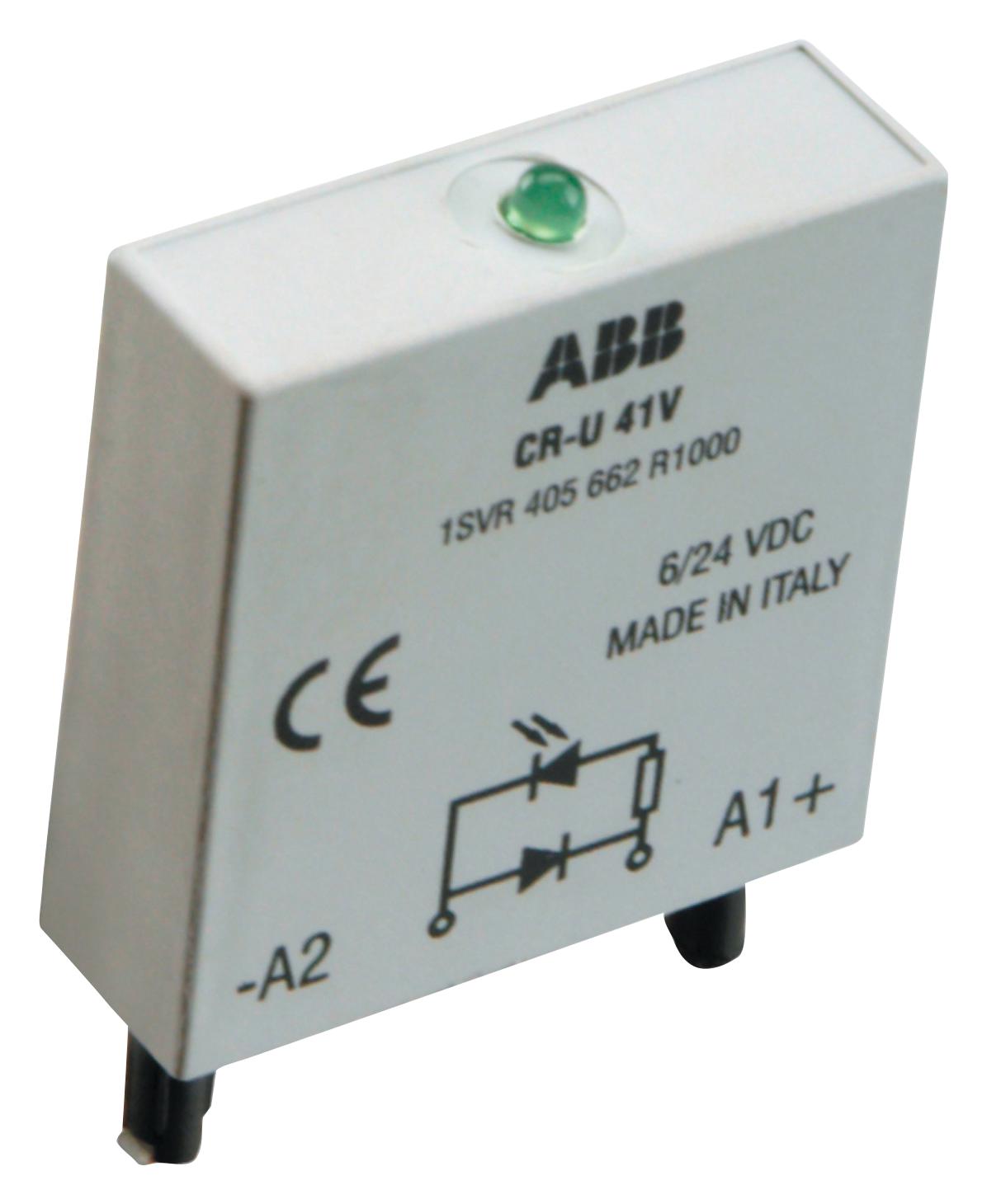 Abb 1Svr405662R1000 Pluggable Diode/led Module, Relay Skt