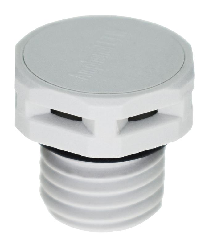 Amphenol LTW Vent-Ps1Ngy-O8001 Vent, M12 Sensor Connector, Grey