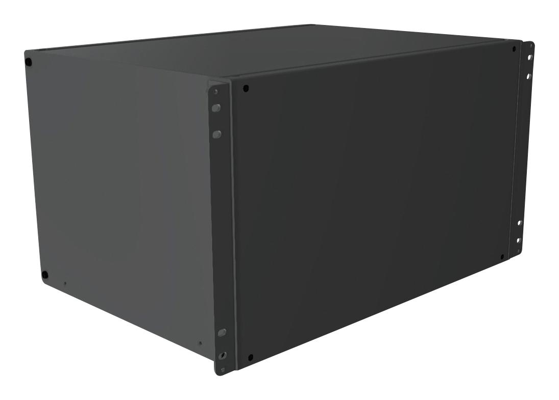 Hammond Rmcs191013Bk1 Rack Mount Cabinet, 6U, Alum, Black