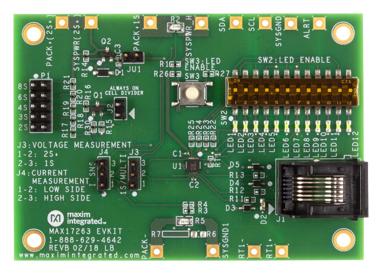 Analog Devices Max17263Gevkit# Max17263 Evk Fr Modelgauge M5 Fuel Gauge