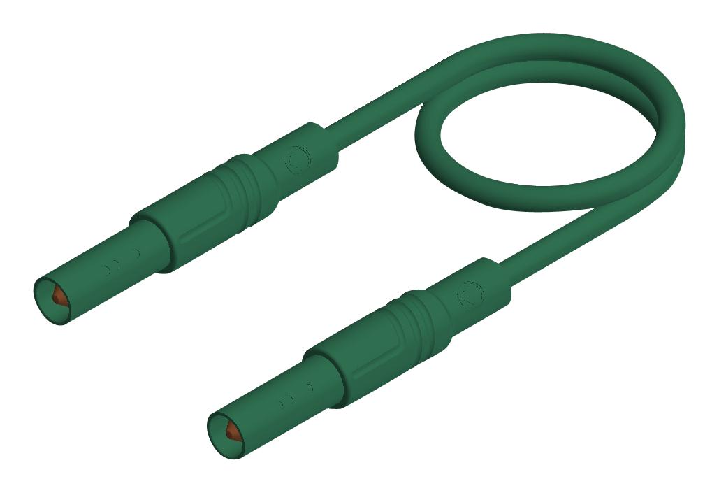 Hirschmann Test And Measurement 934076104 Test Lead, 4mm Banana Plug, Green, 2M