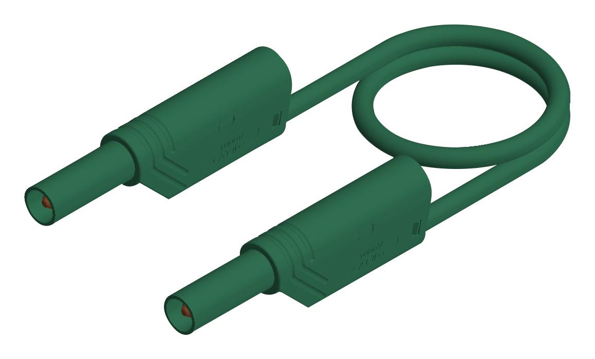 Hirschmann Test And Measurement 934086104 Test Lead, 4mm Banana Plug, Green, 250mm