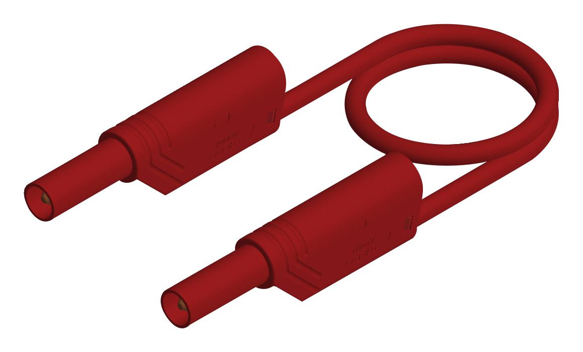 Hirschmann Test And Measurement 934089101 Test Lead, 4mm Banana Plug, Red, 2M