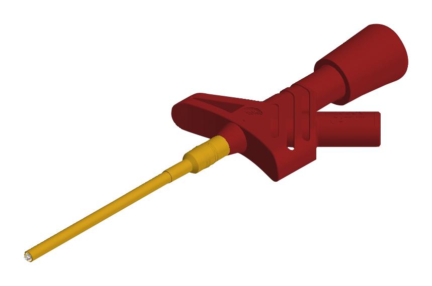 Hirschmann Test And Measurement 975106101 Clamp-Type Test Probe, 3A, 1Kv, Red