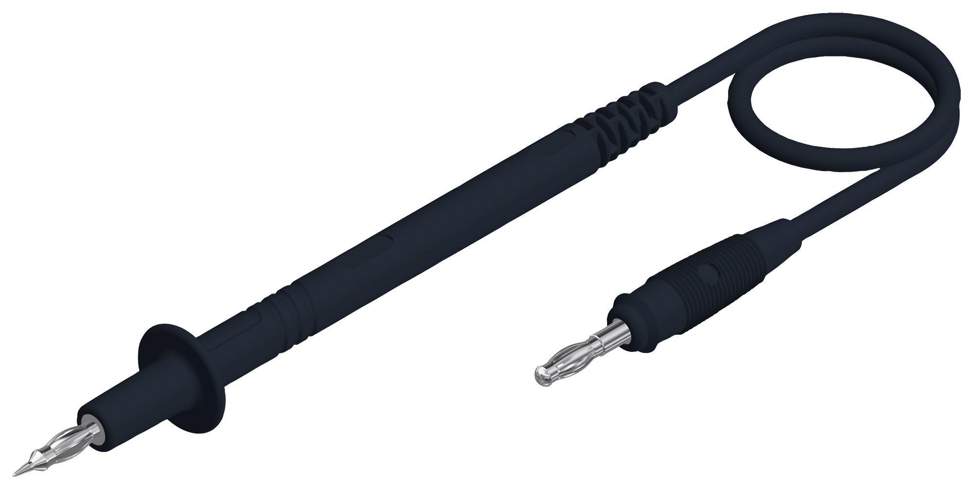 Hirschmann Test And Measurement 934157100 Test Lead, Probe-4mm Banana Plug, Black