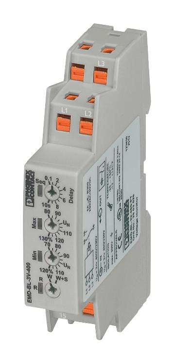 Phoenix Contact 2903526 Voltage Monitoring Relay, Spdt, Din Rail