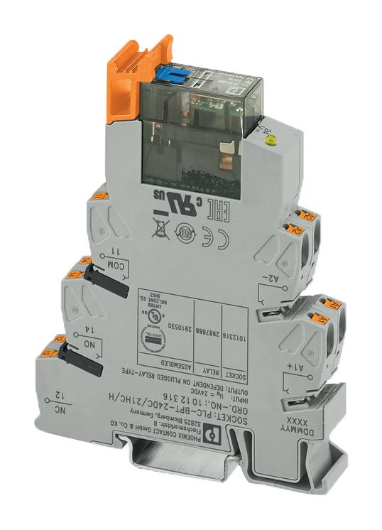 Phoenix Contact 2910530 Relay Module, Spdt, 10A, 24Vdc, Din Rail